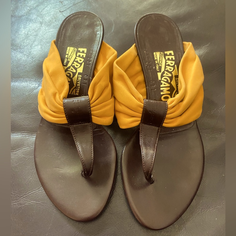 Salvatore Ferragamo Leather Slide